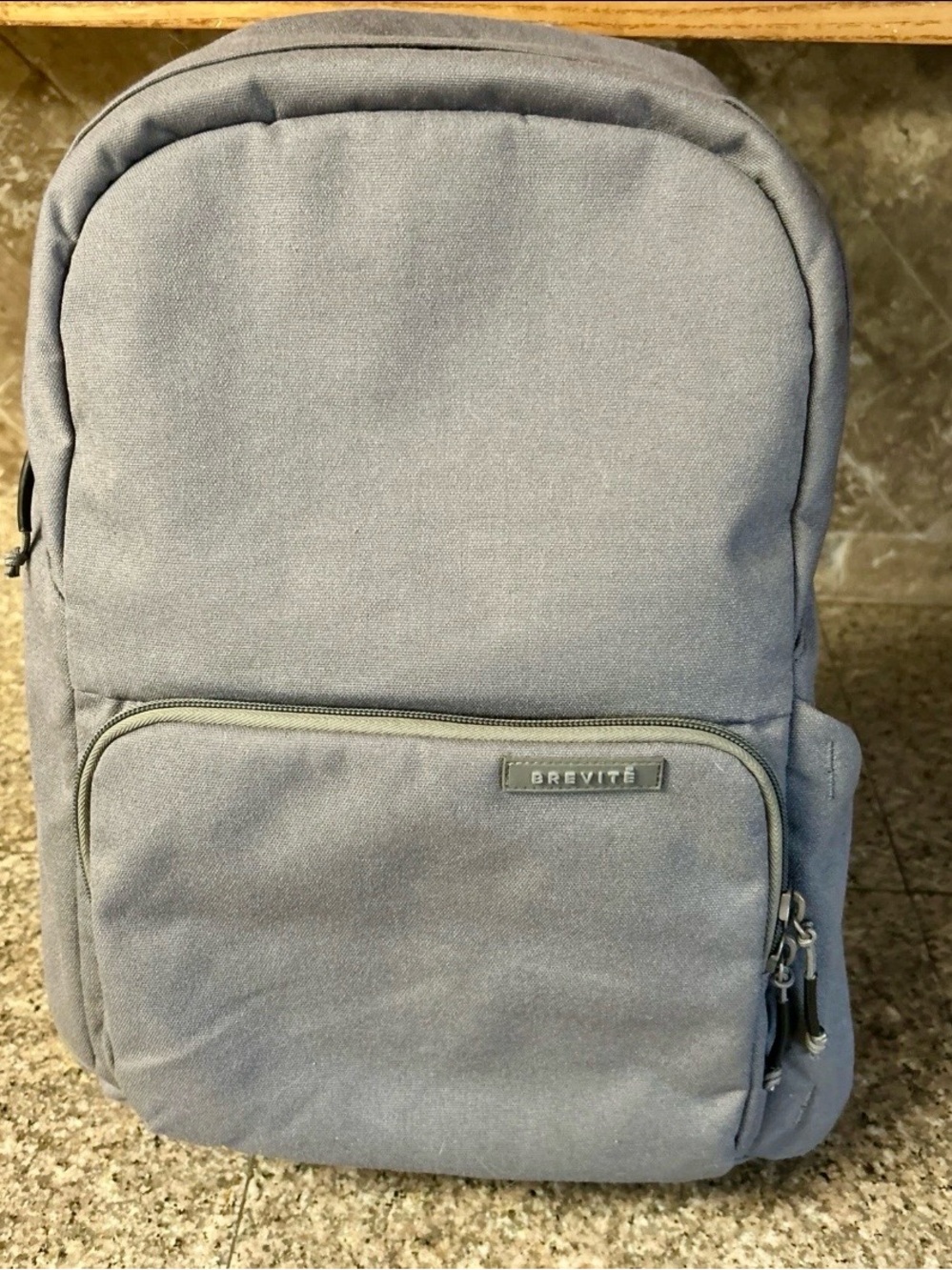 Brevité ‘The Backpack’ Ergonomic Commuter Charcoal Gray Unisex Adult Zip School